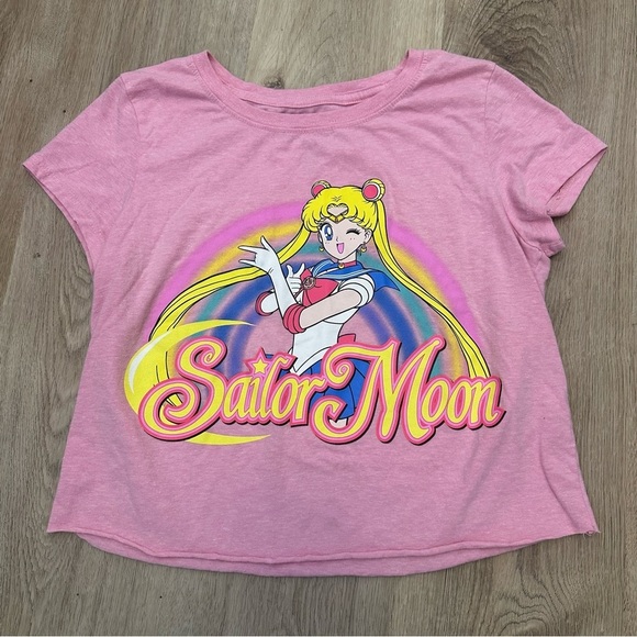 Sailor Moon Pink Graphic Tee - Short Sleeve - Picture 1 of 4